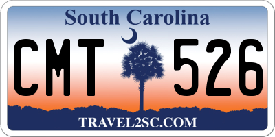 SC license plate CMT526