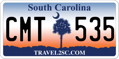 SC license plate CMT535