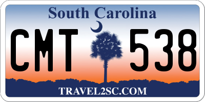 SC license plate CMT538