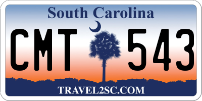 SC license plate CMT543