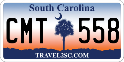 SC license plate CMT558