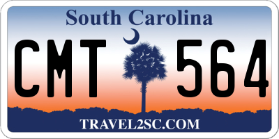 SC license plate CMT564