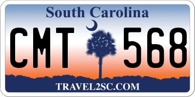 SC license plate CMT568