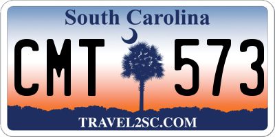 SC license plate CMT573