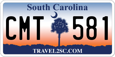 SC license plate CMT581