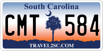 SC license plate CMT584