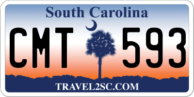 SC license plate CMT593