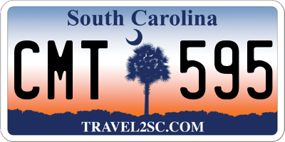 SC license plate CMT595