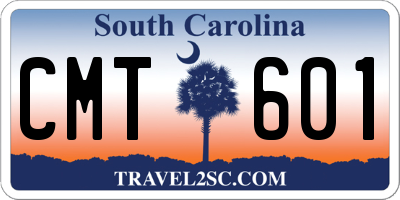 SC license plate CMT601
