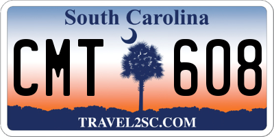 SC license plate CMT608