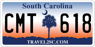 SC license plate CMT618