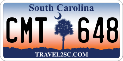 SC license plate CMT648