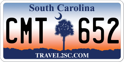 SC license plate CMT652