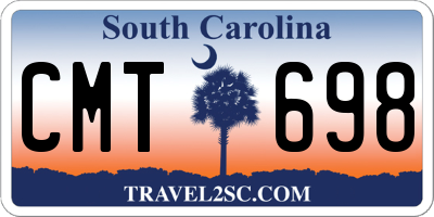 SC license plate CMT698