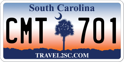 SC license plate CMT701