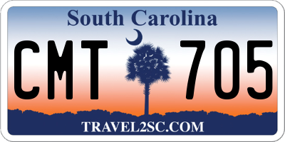SC license plate CMT705