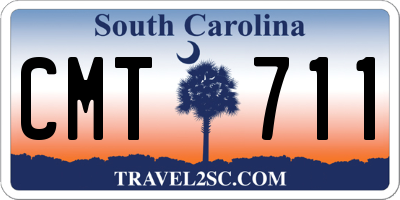 SC license plate CMT711
