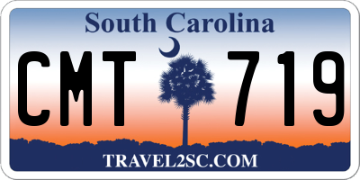 SC license plate CMT719