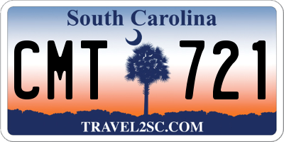 SC license plate CMT721