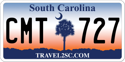 SC license plate CMT727