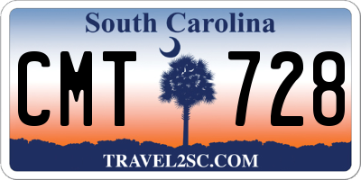 SC license plate CMT728