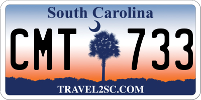SC license plate CMT733