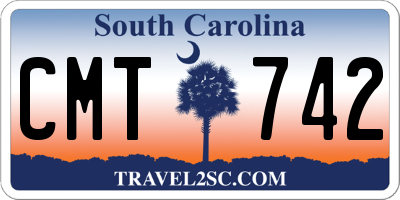 SC license plate CMT742