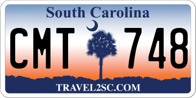 SC license plate CMT748