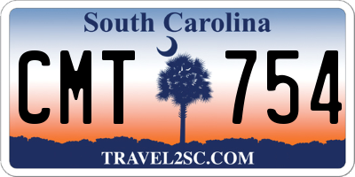 SC license plate CMT754