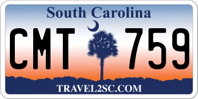 SC license plate CMT759