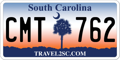 SC license plate CMT762