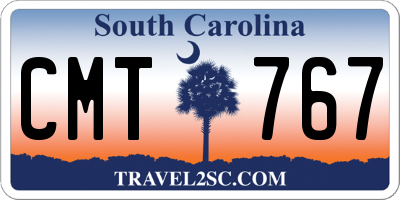 SC license plate CMT767