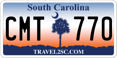 SC license plate CMT770