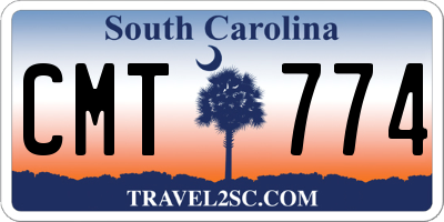 SC license plate CMT774