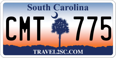 SC license plate CMT775