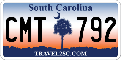 SC license plate CMT792
