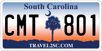 SC license plate CMT801