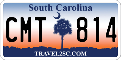 SC license plate CMT814