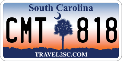 SC license plate CMT818