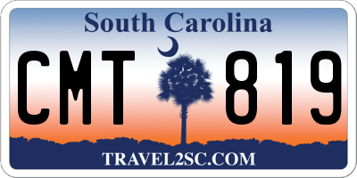 SC license plate CMT819