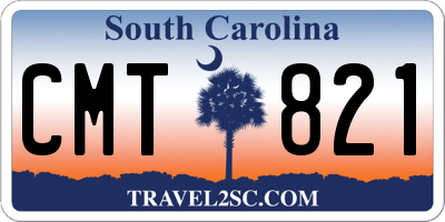 SC license plate CMT821