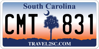 SC license plate CMT831