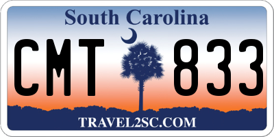 SC license plate CMT833