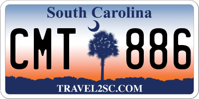SC license plate CMT886
