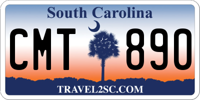 SC license plate CMT890