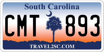 SC license plate CMT893