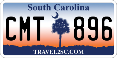 SC license plate CMT896