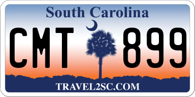 SC license plate CMT899
