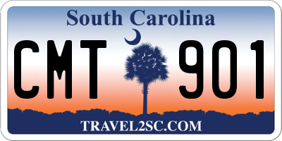 SC license plate CMT901