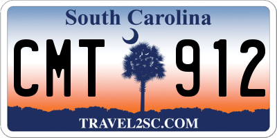 SC license plate CMT912